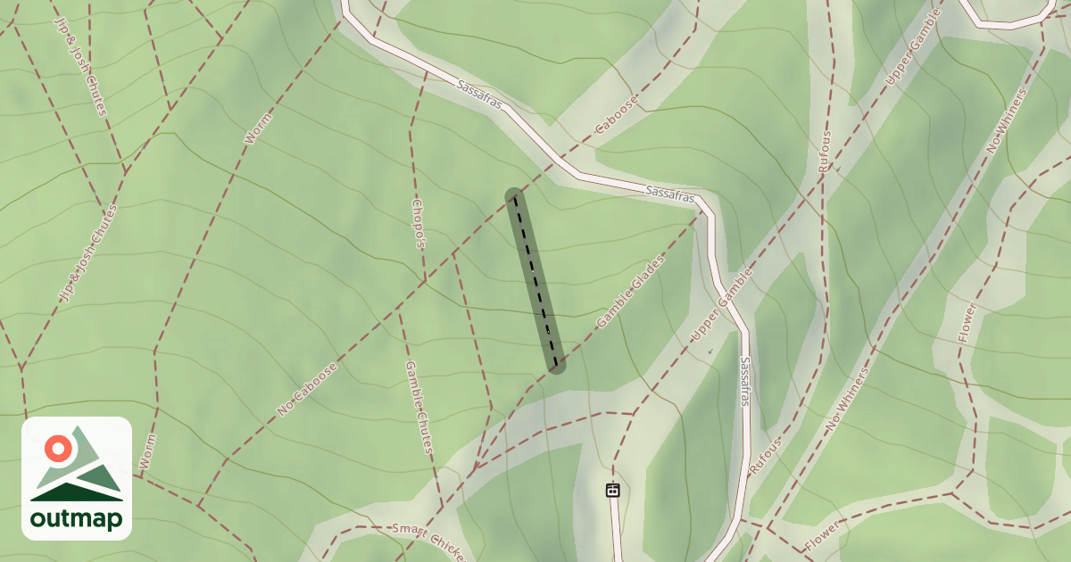 Map of Gamble Chutes