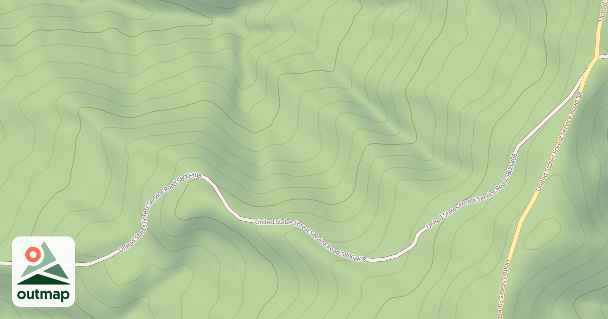 Map of USFS National Forest System Roads {FBF0DE3C-FADF-469D-A5E3-92B9EC02196A}