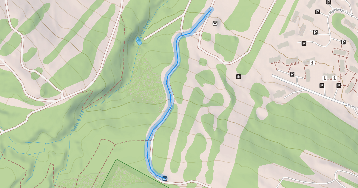 Map preview of West Side Glide