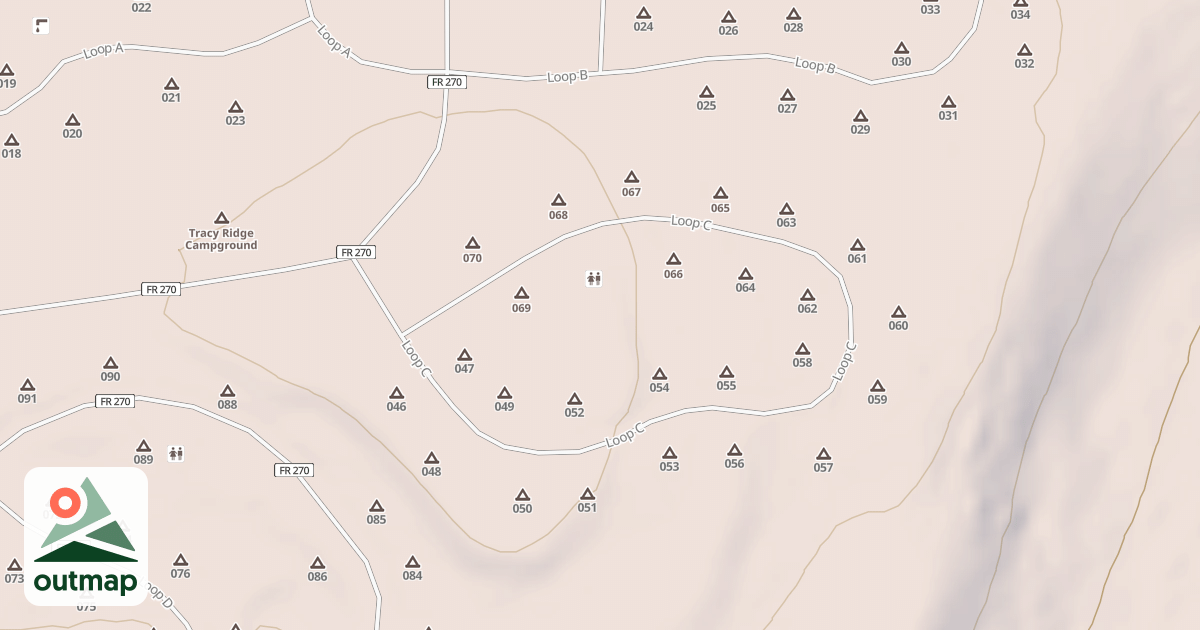 Map of TRACY RUN - C