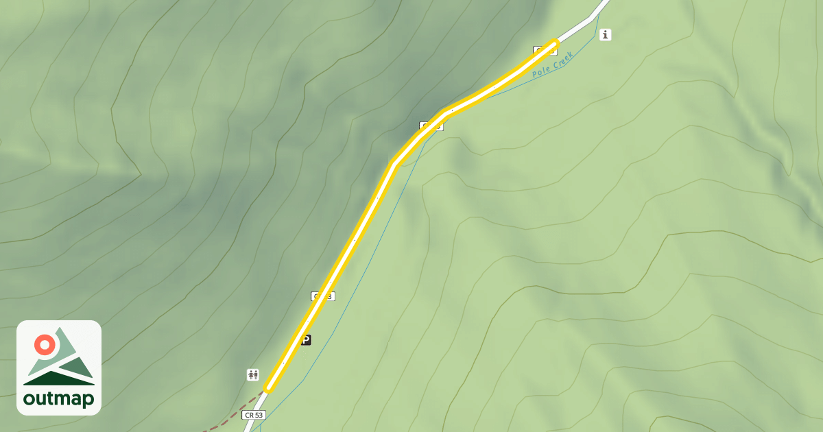 Map of Blue Ridge Road