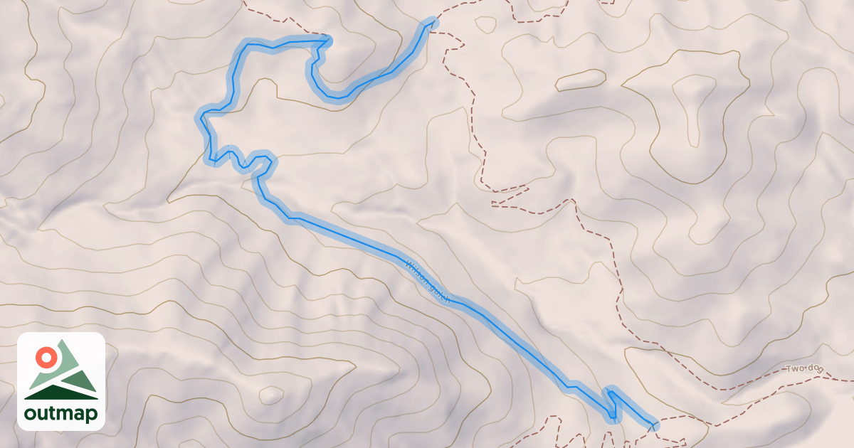 Map of Wilson Gulch Trail