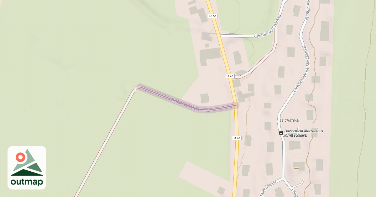 Map of Chemin des Marais