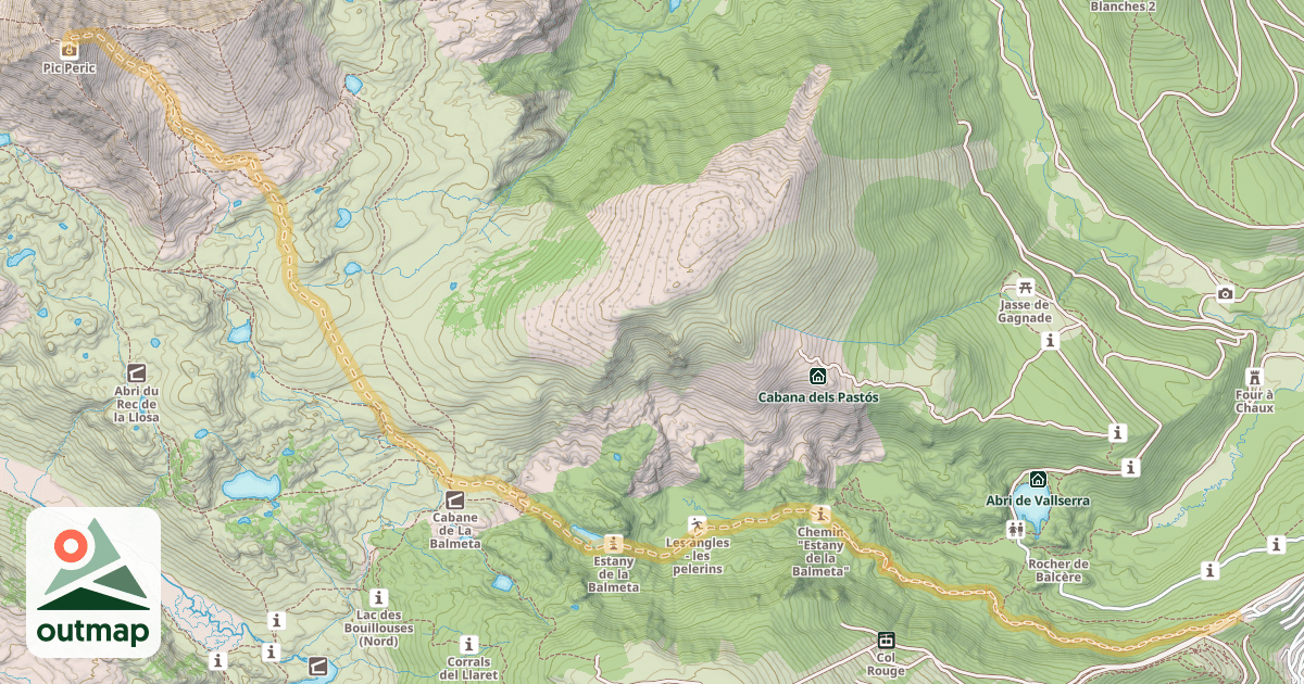 Map of Puig Peric — Les Angles