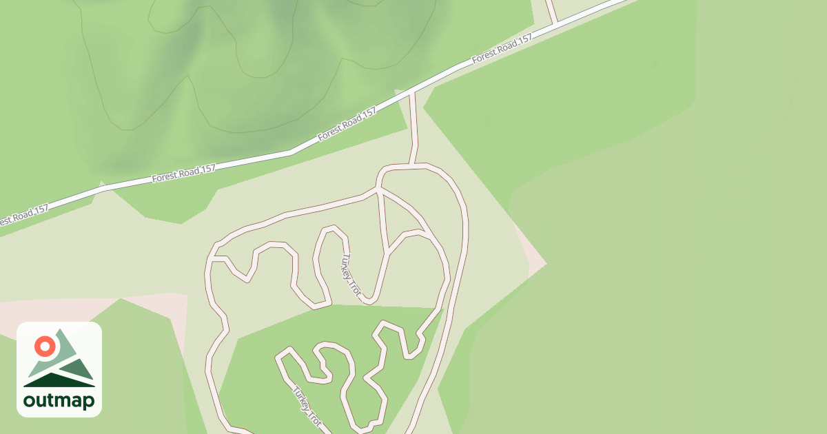 Map of USFS Motor Vehicle Use Map Trails 19741