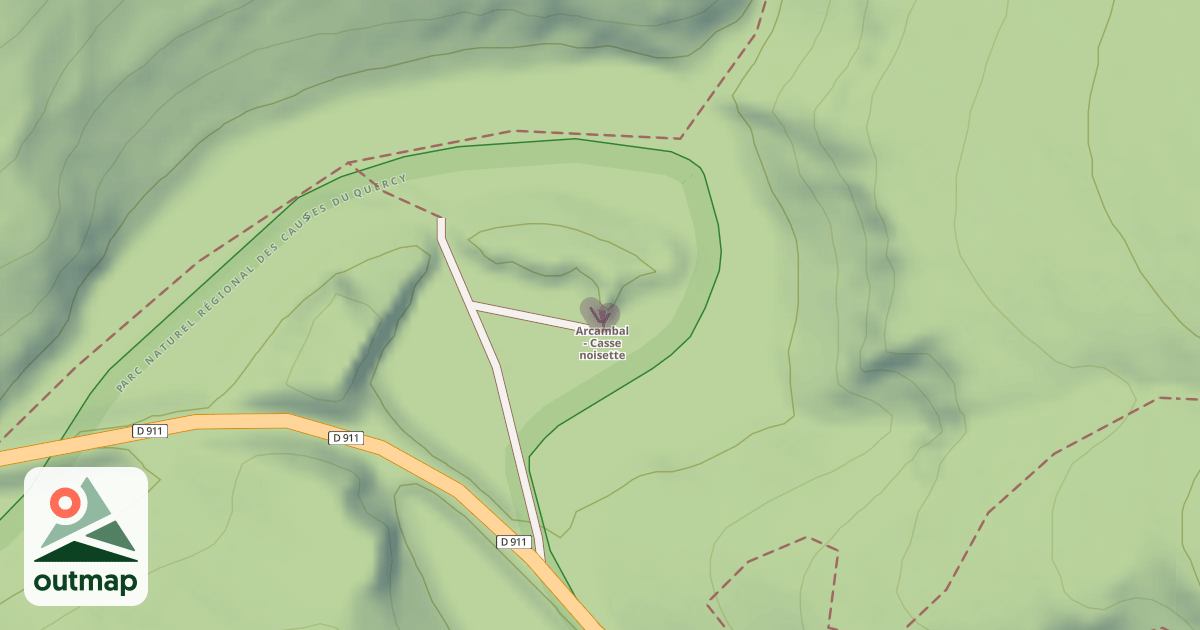 Map of Casse Noisette