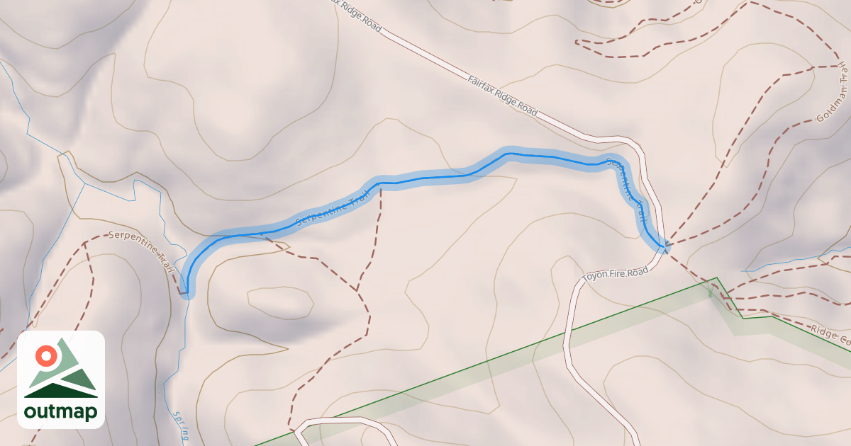 Map of Serpentine Trail