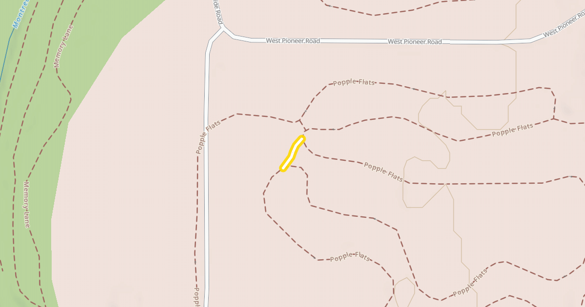 Map preview of Popple Flats