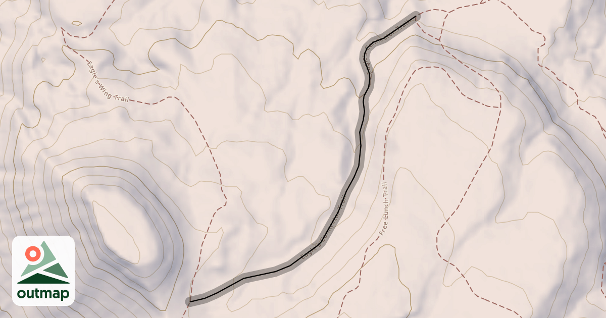 Map of Eagle's Connector Trail