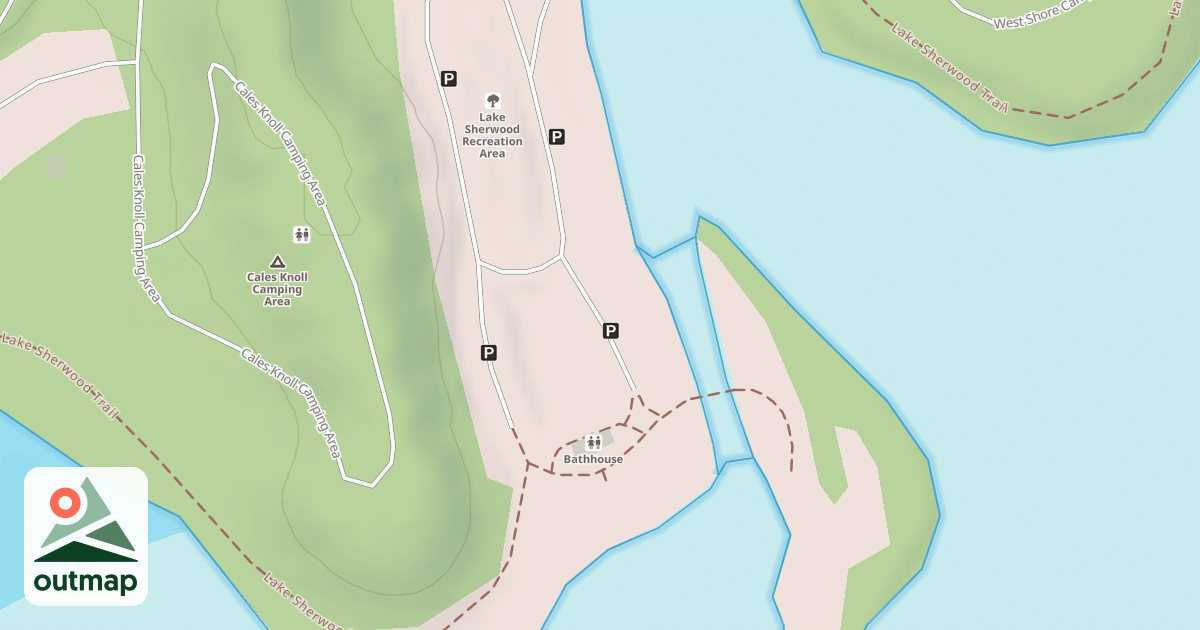 Map of SHERWOOD BEACHES - B