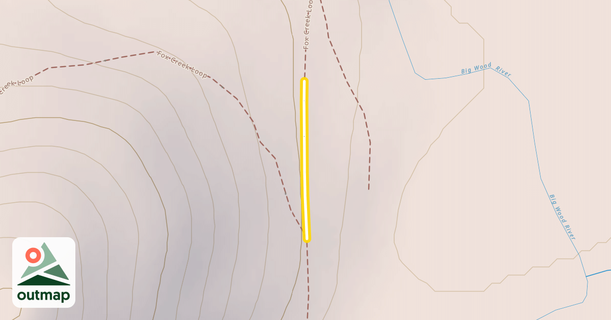 Map of Fox Creek Loop