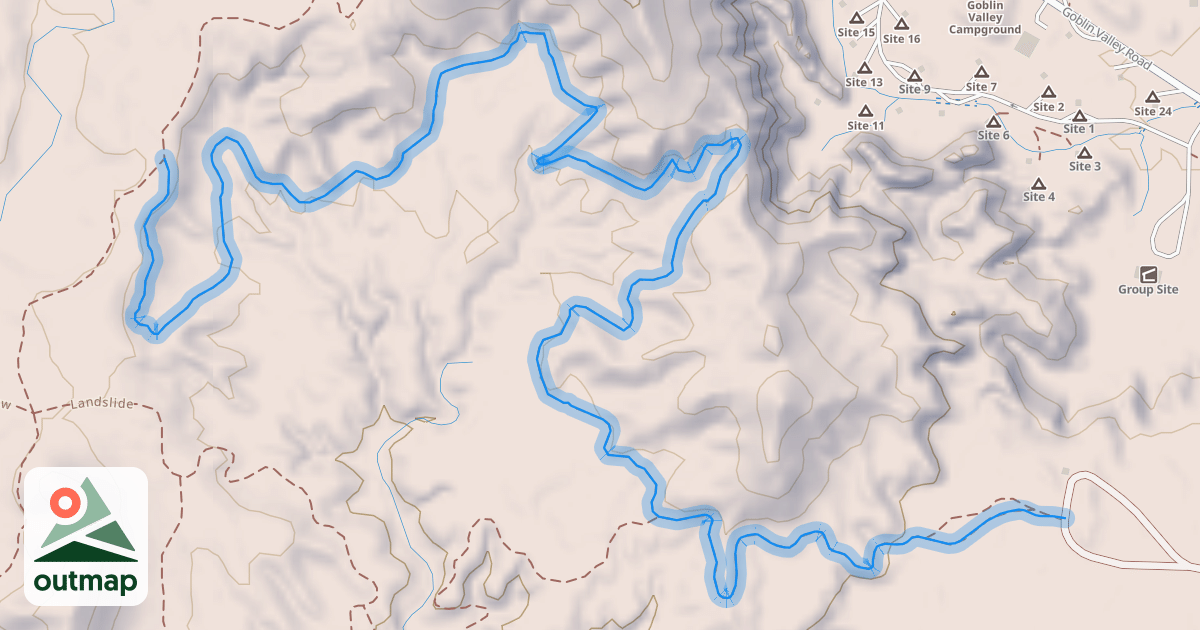 Map of Lizard Foot Trail