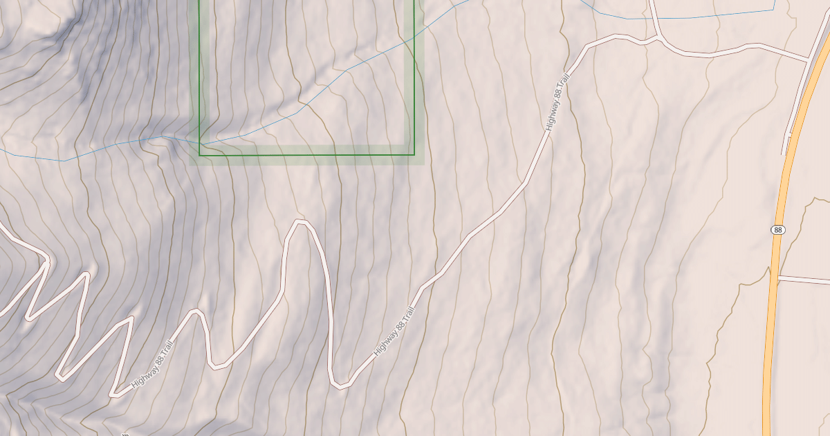 Map preview of HWY 88 TRAIL