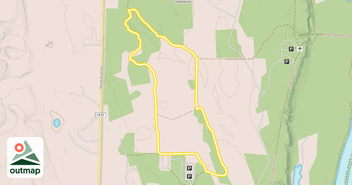 Map of Amador Prairie Loop
