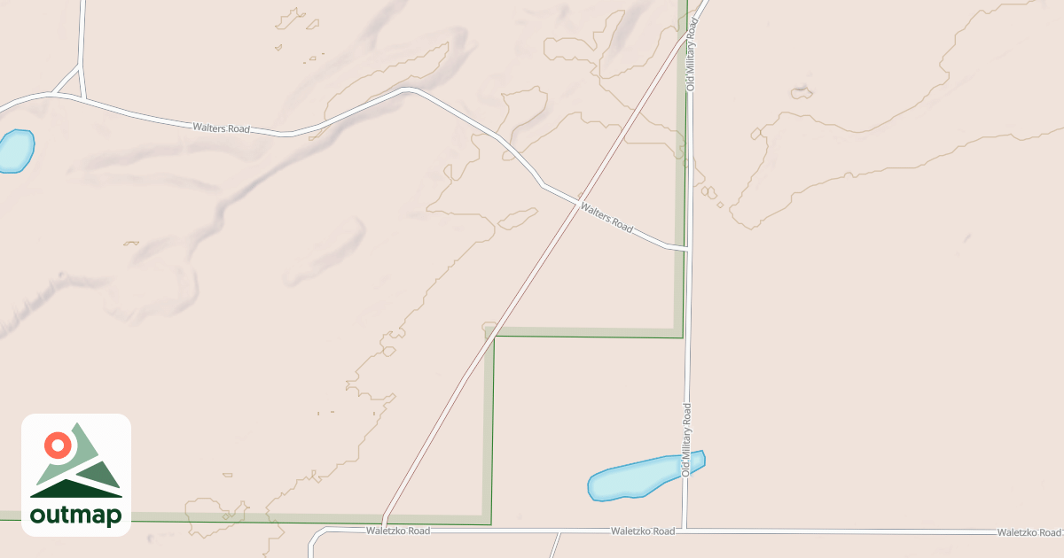 Map of General C.C. Andrews State Forest Trails