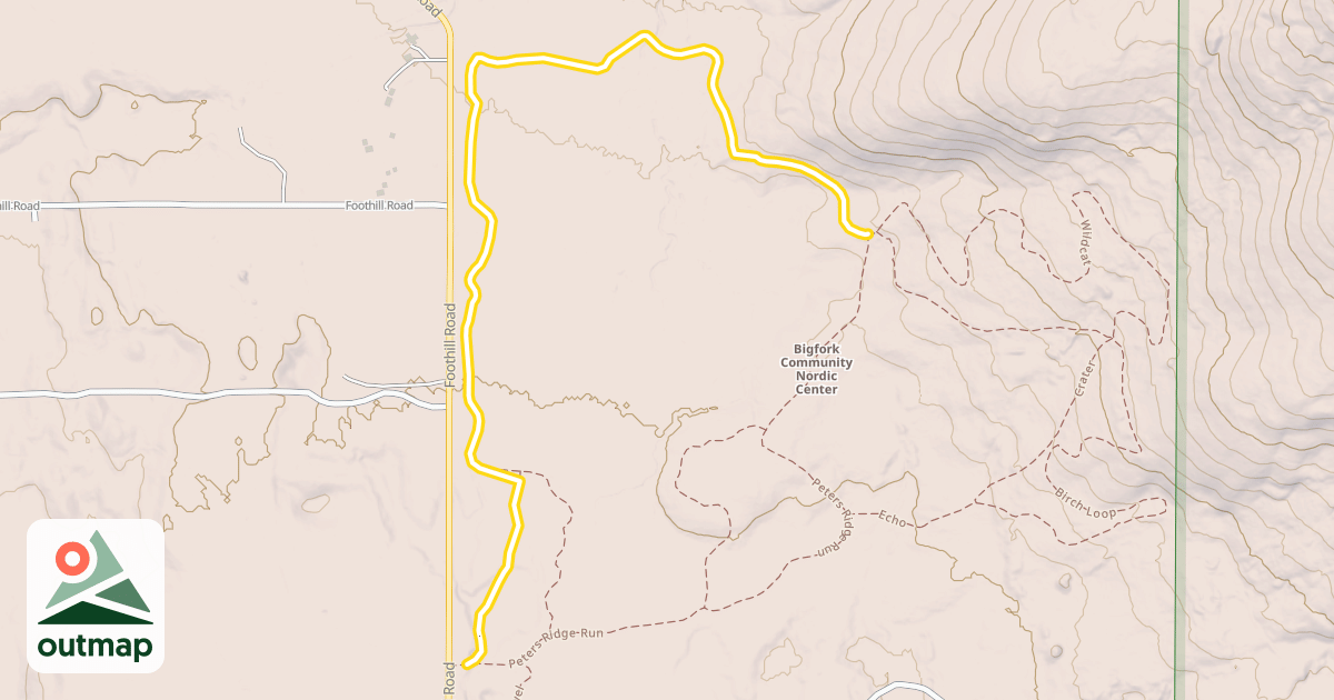 Map of Foothills Flats