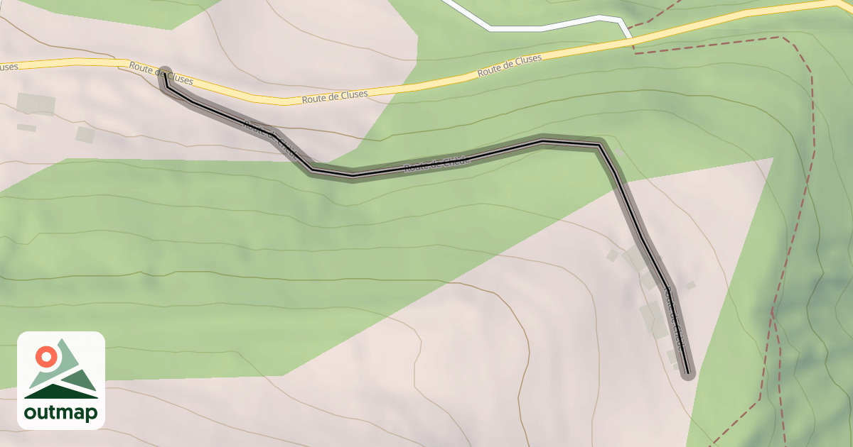 Map of Route de Chède