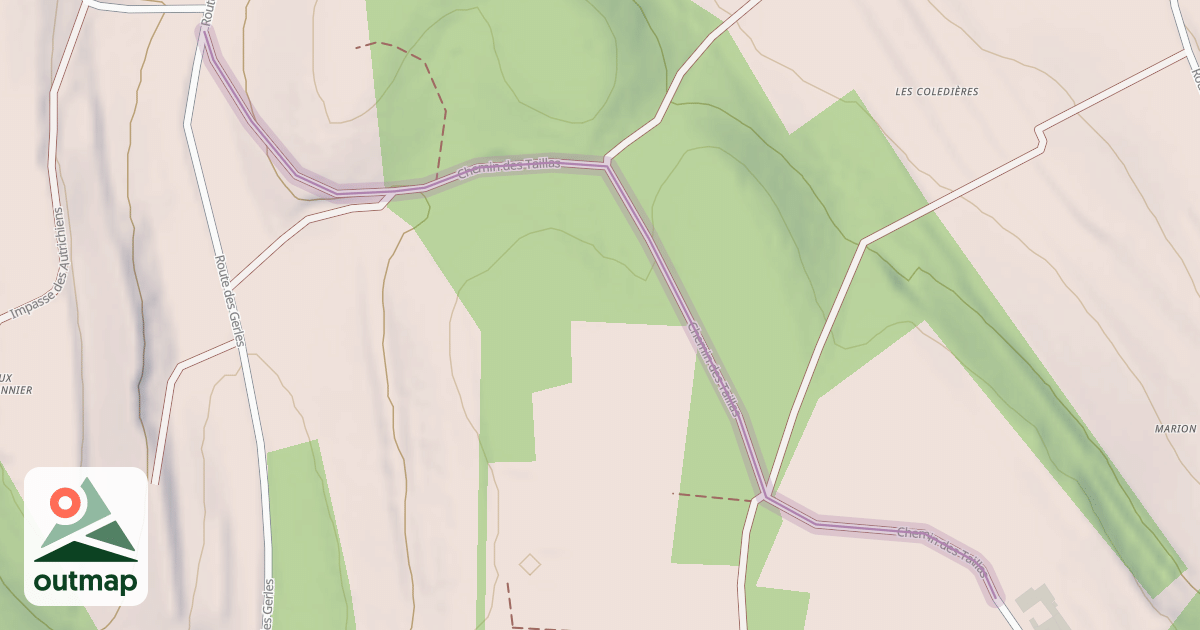 Map of Chemin des Taillas