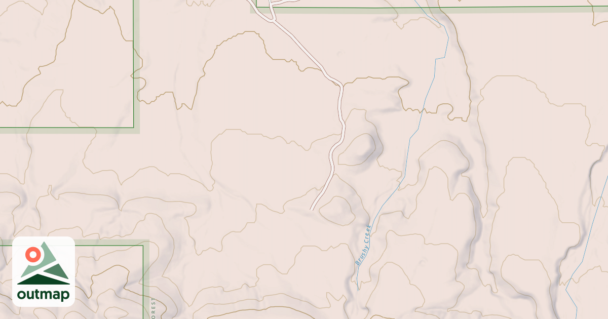 Map of BRUSHY CREEK