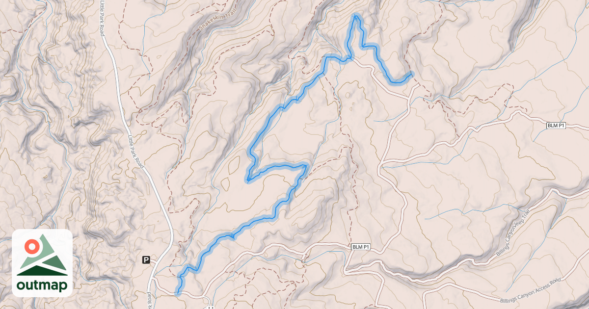 Map of Twist-N-Shout Trail