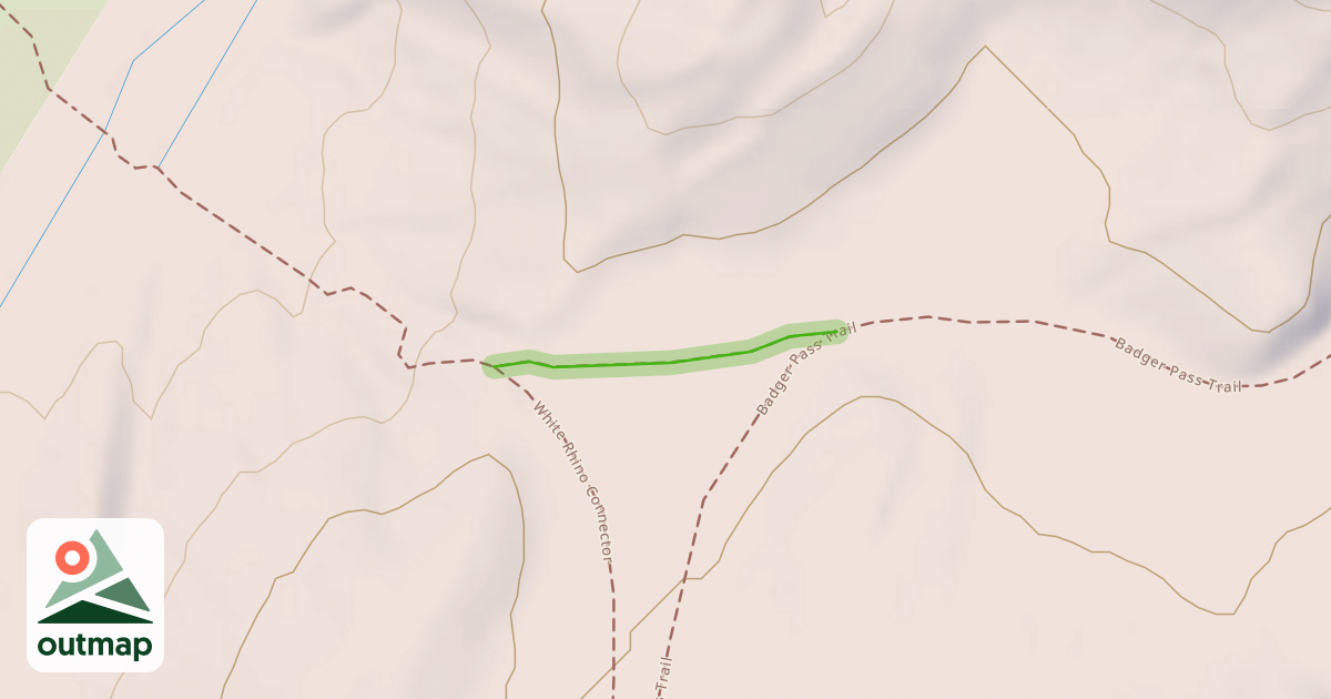 Map of Connector (Badger Pass to White Rhino)