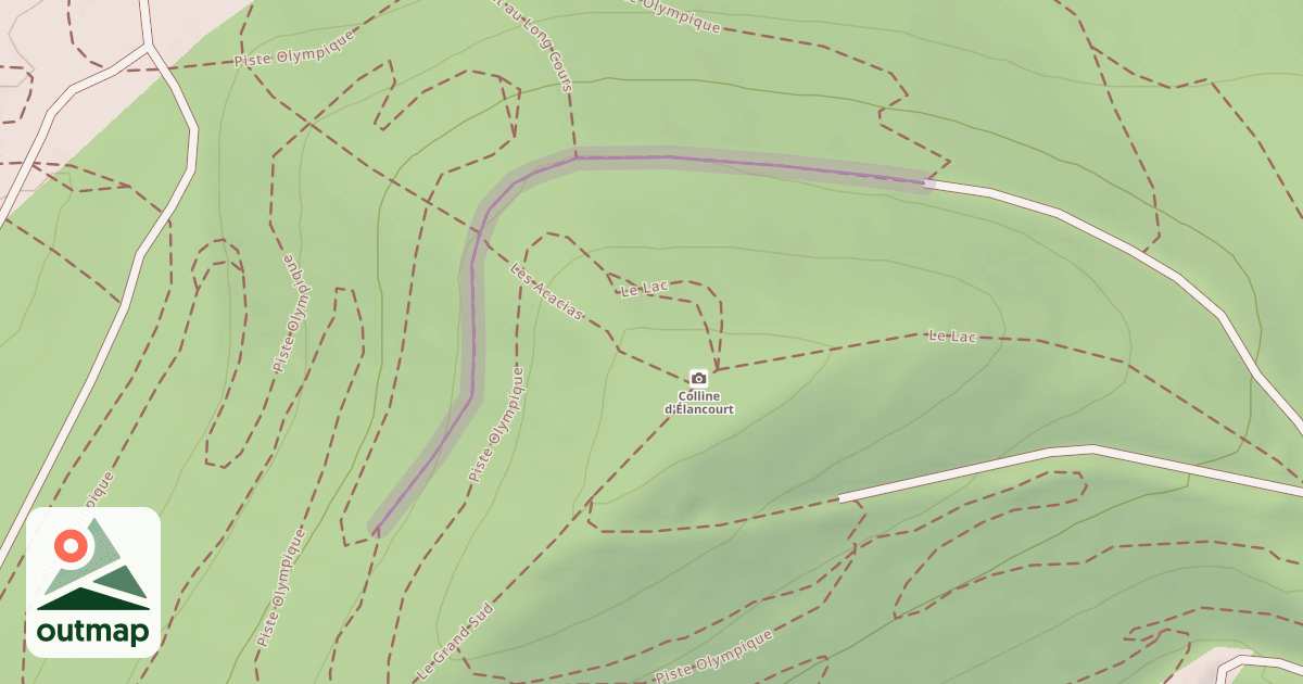 Map of Piste Olympique