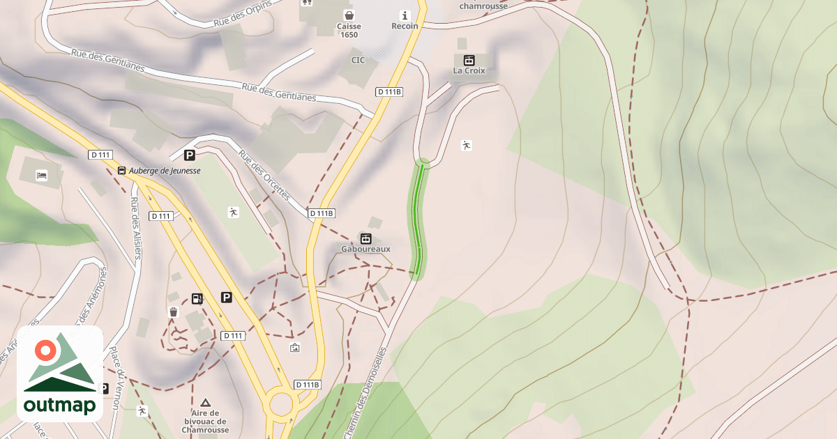 Map of Chemin des Demoiselles