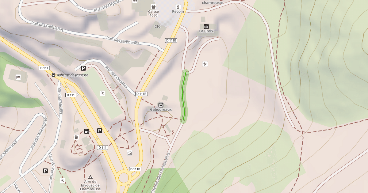 Map preview of Chemin des Demoiselles