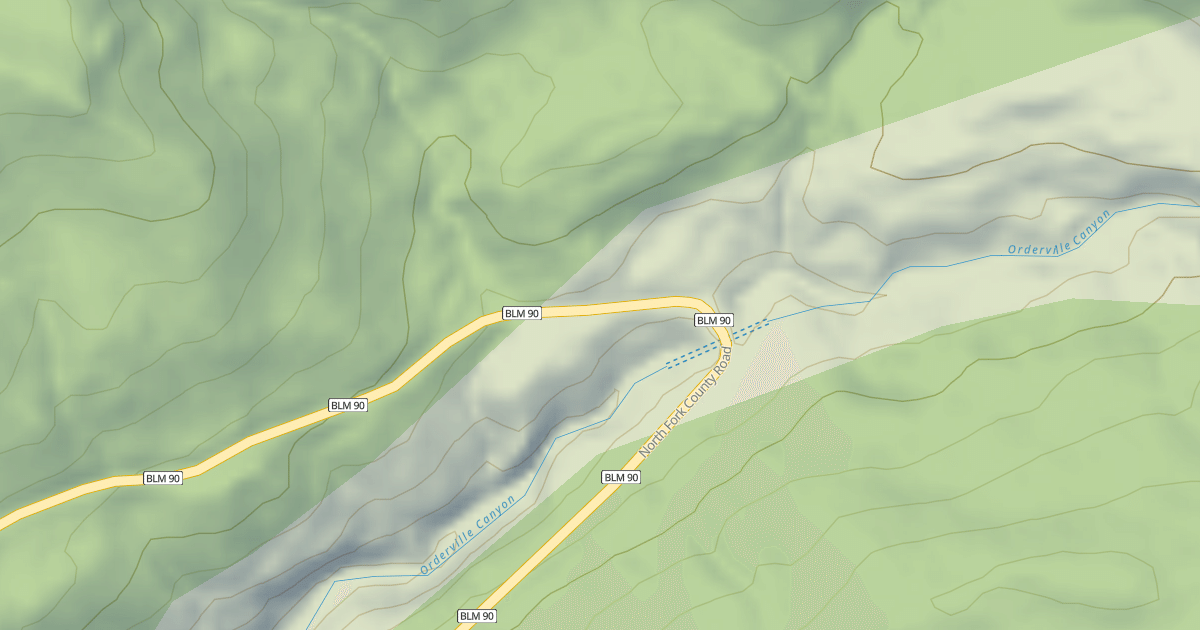 Map preview of BLM National GTLF Public Motorized Roads 3a36f4d4-8add-49c3-8440-7ed1e45c336c