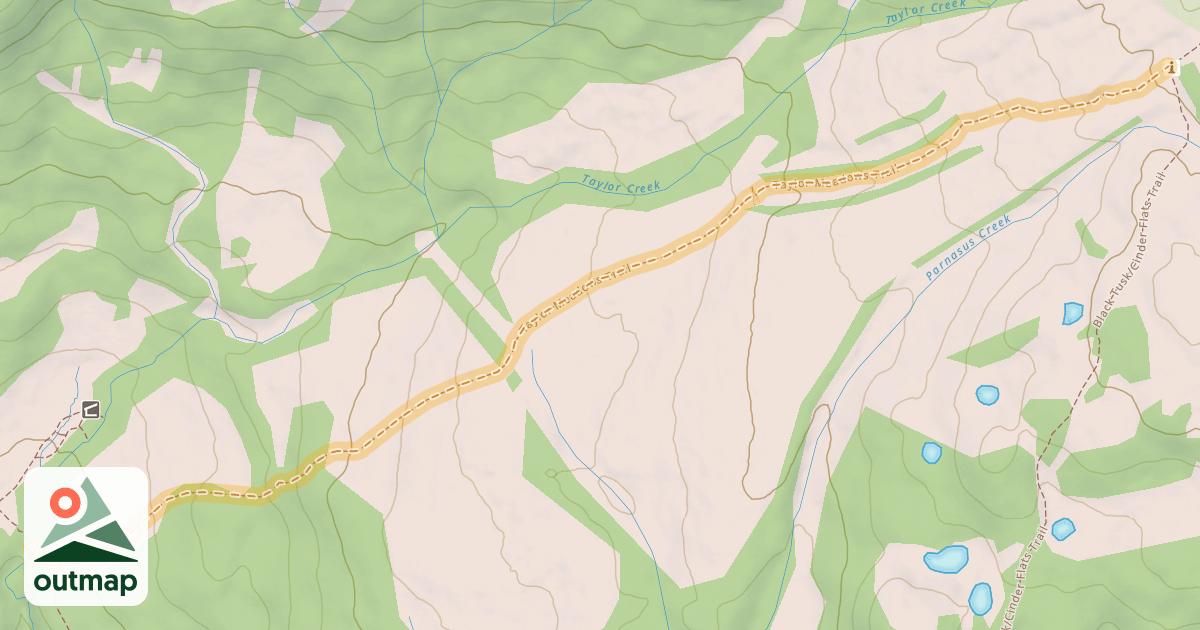 Map of Taylor Meadows Trail