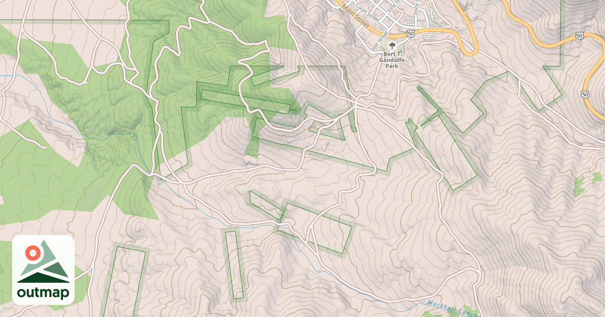 Map of MARSHALL CANYON