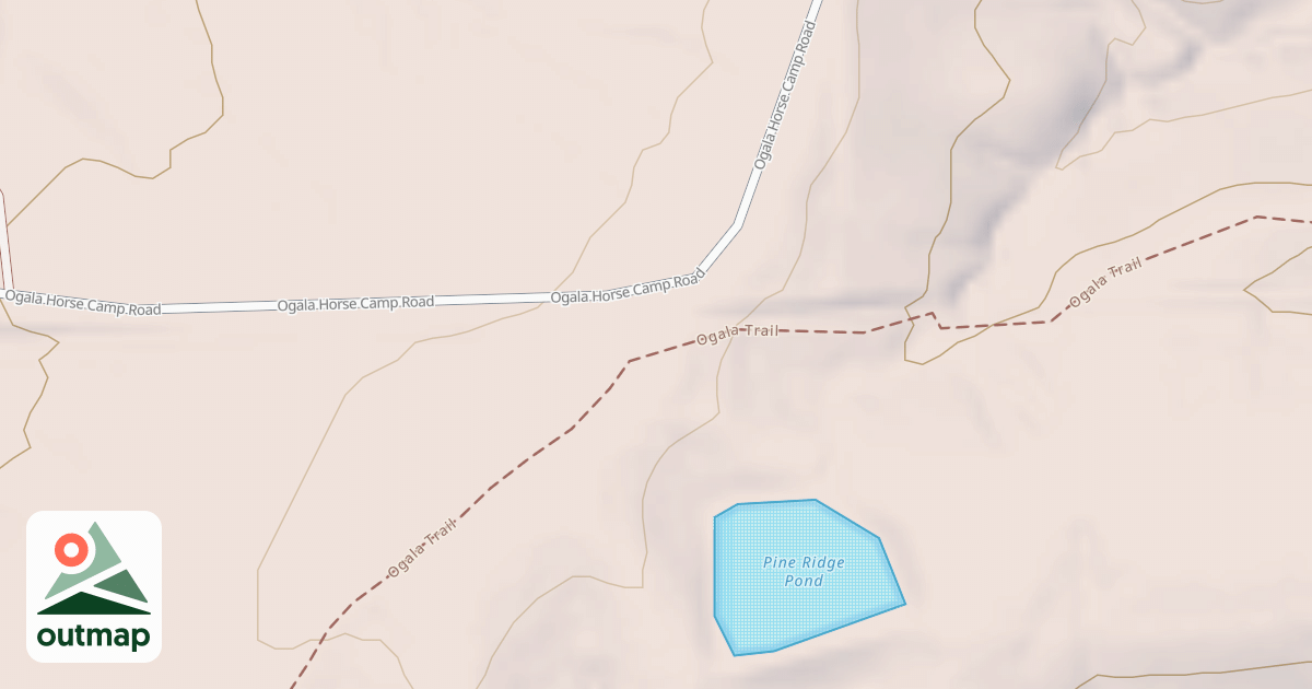 Map of PINE RIDGE POND PARKING LOT