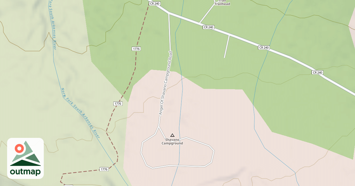 Map of ANGEL OF SHAVANO CG