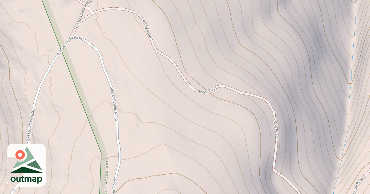 Map of ROCKY ROAD