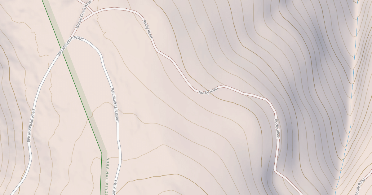 Map preview of ROCKY ROAD