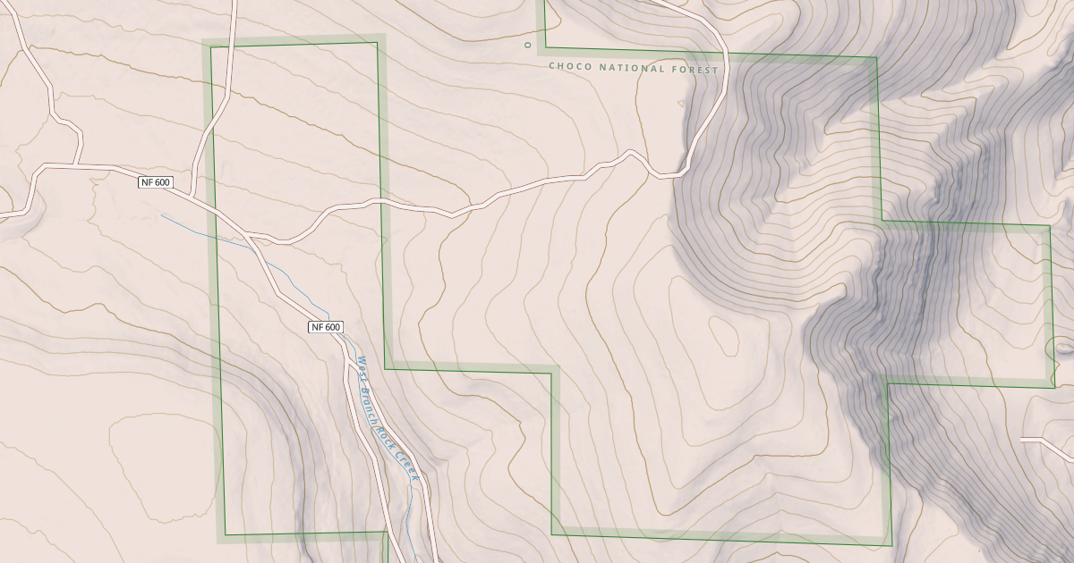 Map preview of USFS Motor Vehicle Use Map Roads {F0F06996-7D62-4B5B-A405-25658116B8F7}