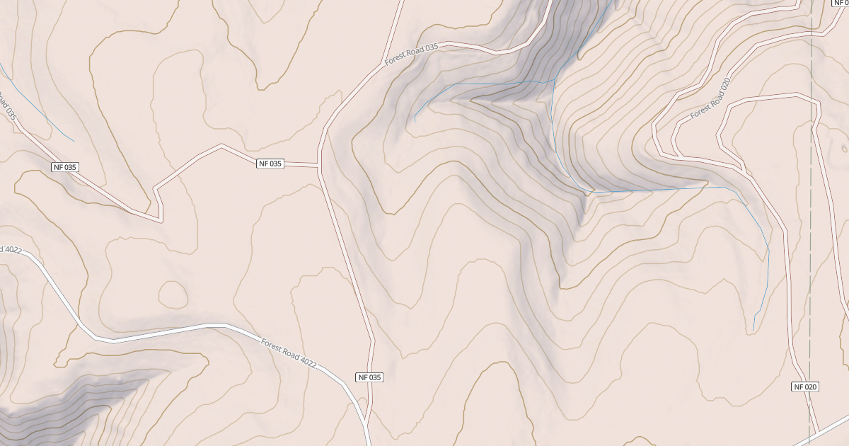 Map preview of USFS National Forest System Roads {3812F10D-B362-49F1-A7B9-AD3AEAD1AB8C}