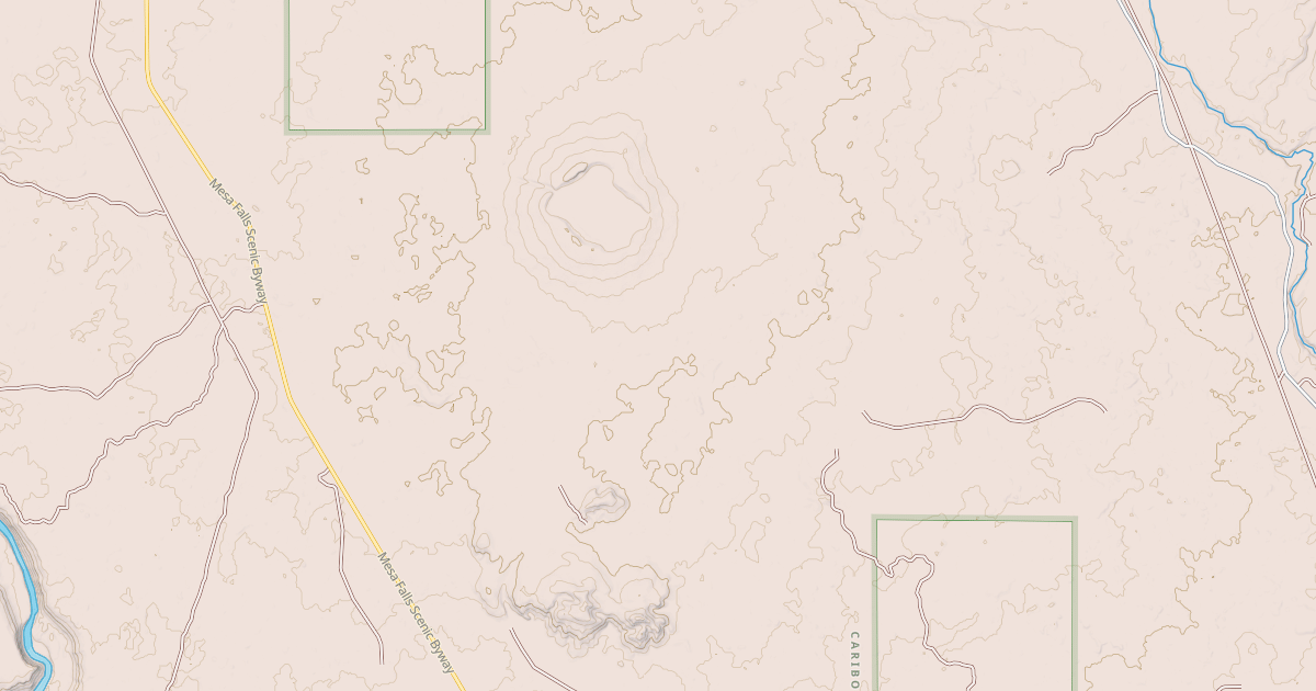 Map preview of S HATCHERY BUTTE