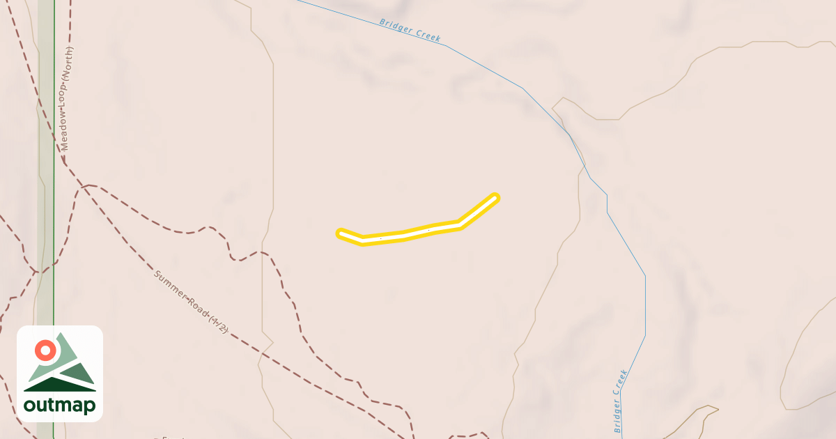 Map of N. Bangtail Cut Through