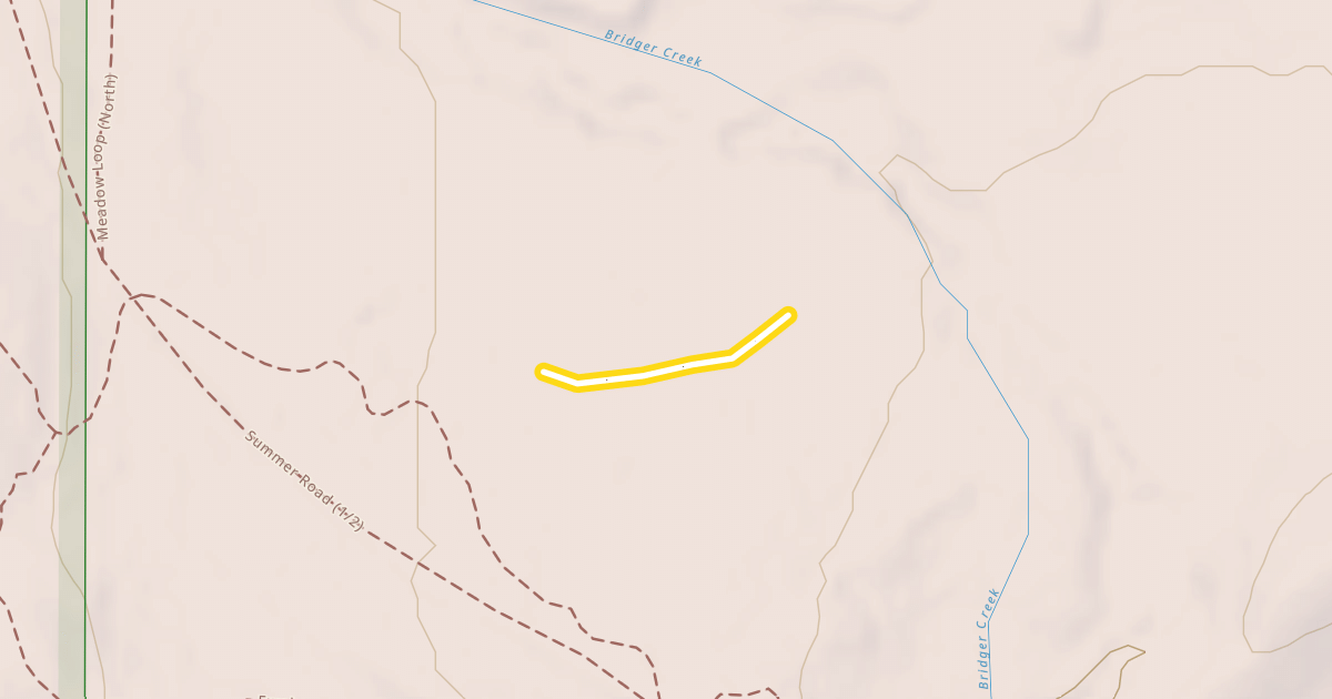 Map preview of N. Bangtail Cut Through