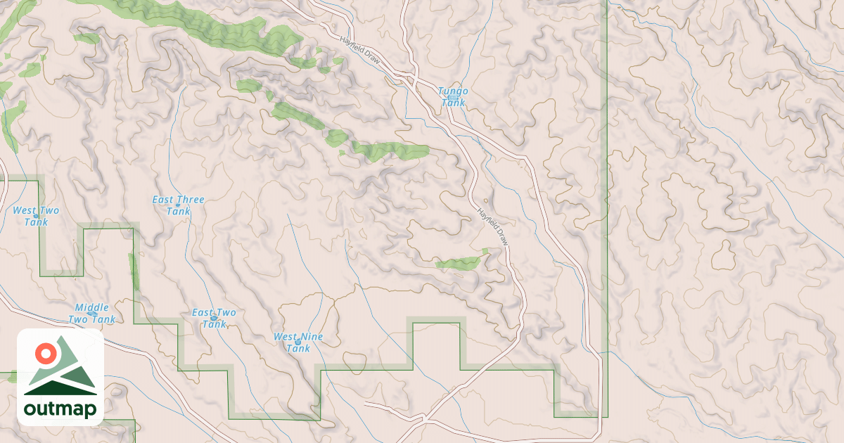 Map of HAYFIELD DRAW