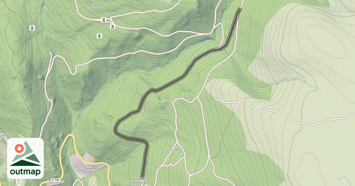Map of Chemin des Reblats