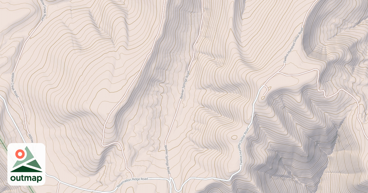 Map of BEAVER SPRINGS