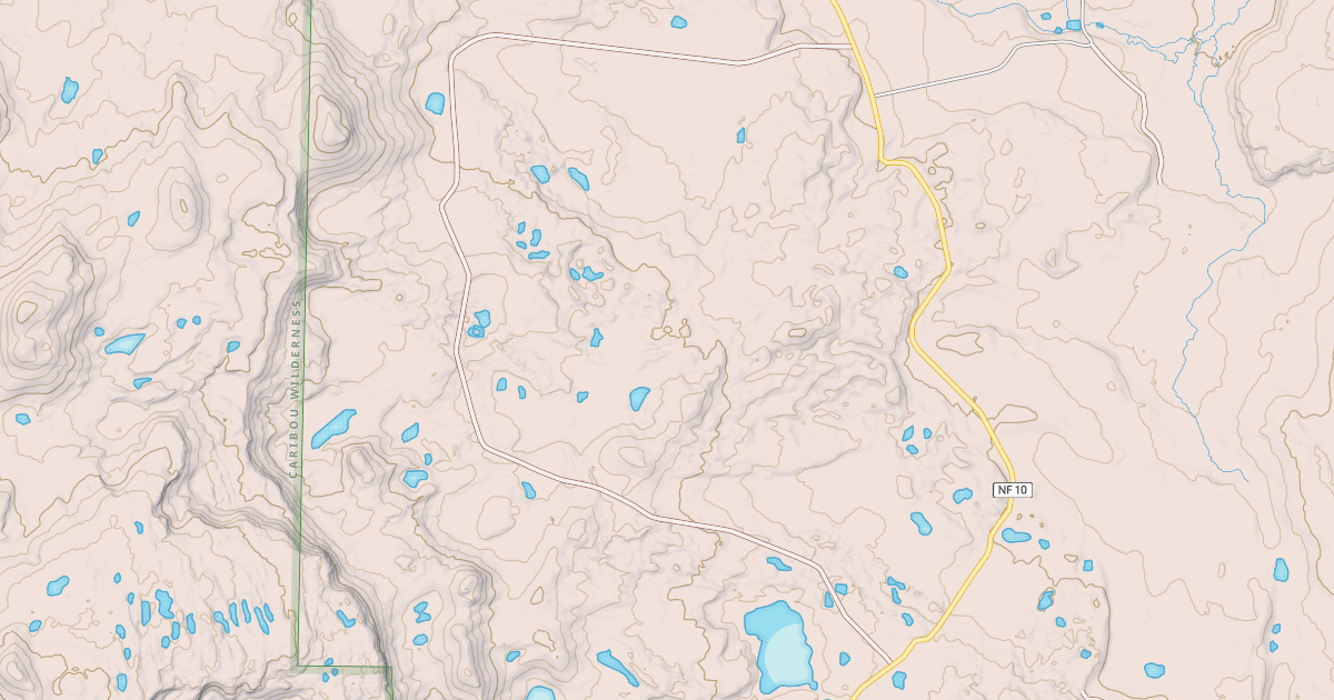 Map preview of CARIBOU PEAK