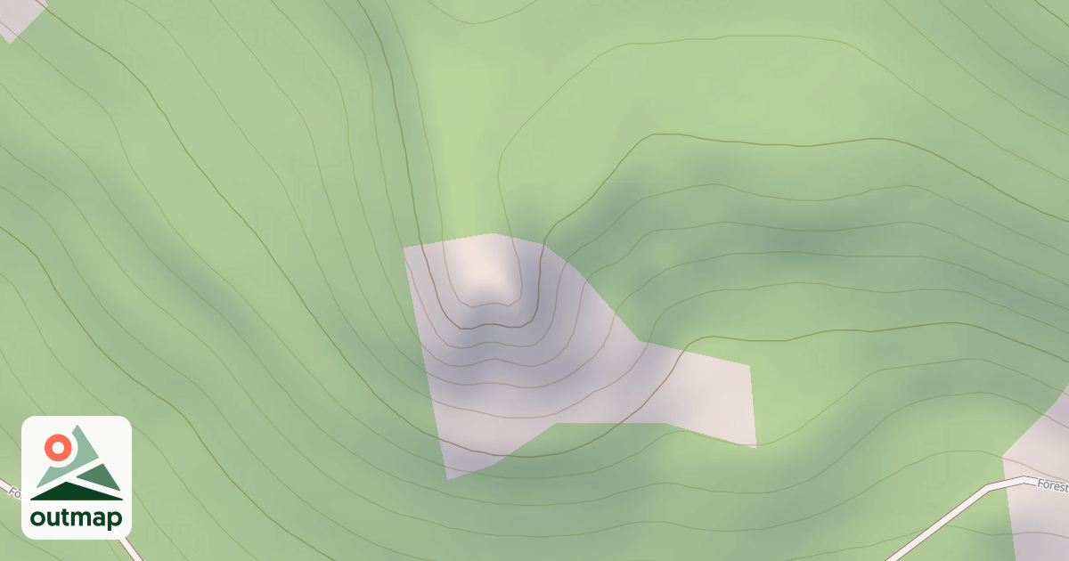 Map of BLUFF THIN T.S.