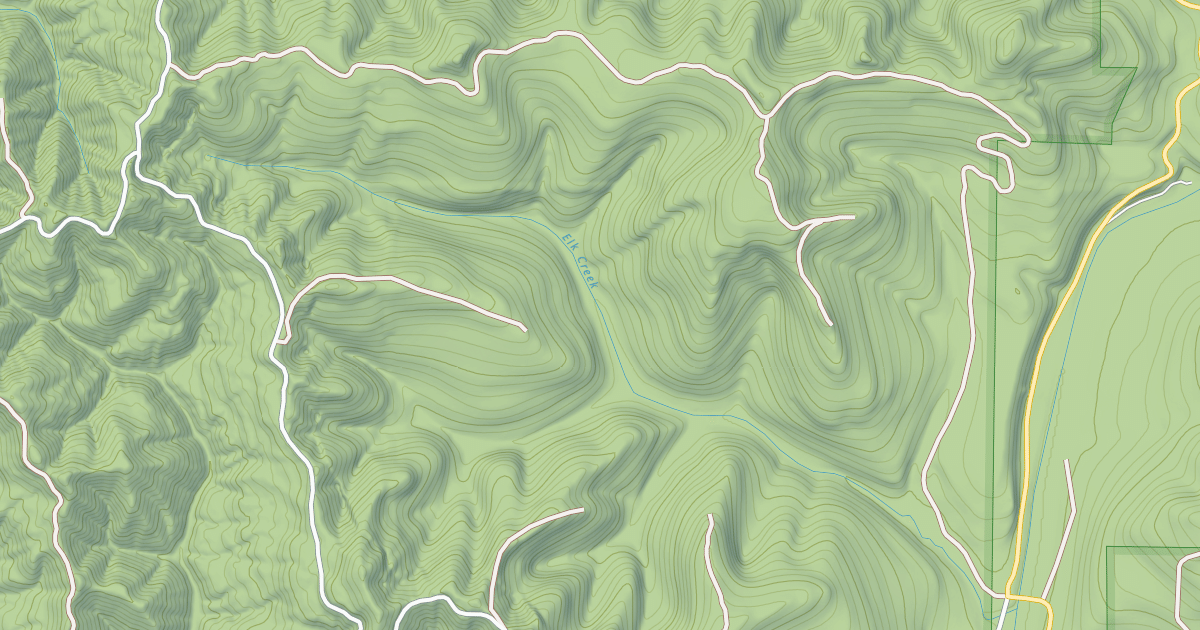 Map preview of ELK CREEK TIE ROAD