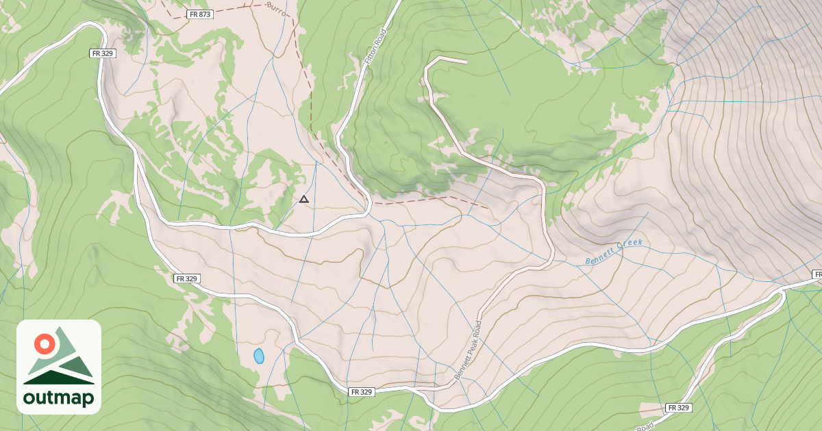 Map of EAST FORK PINOS