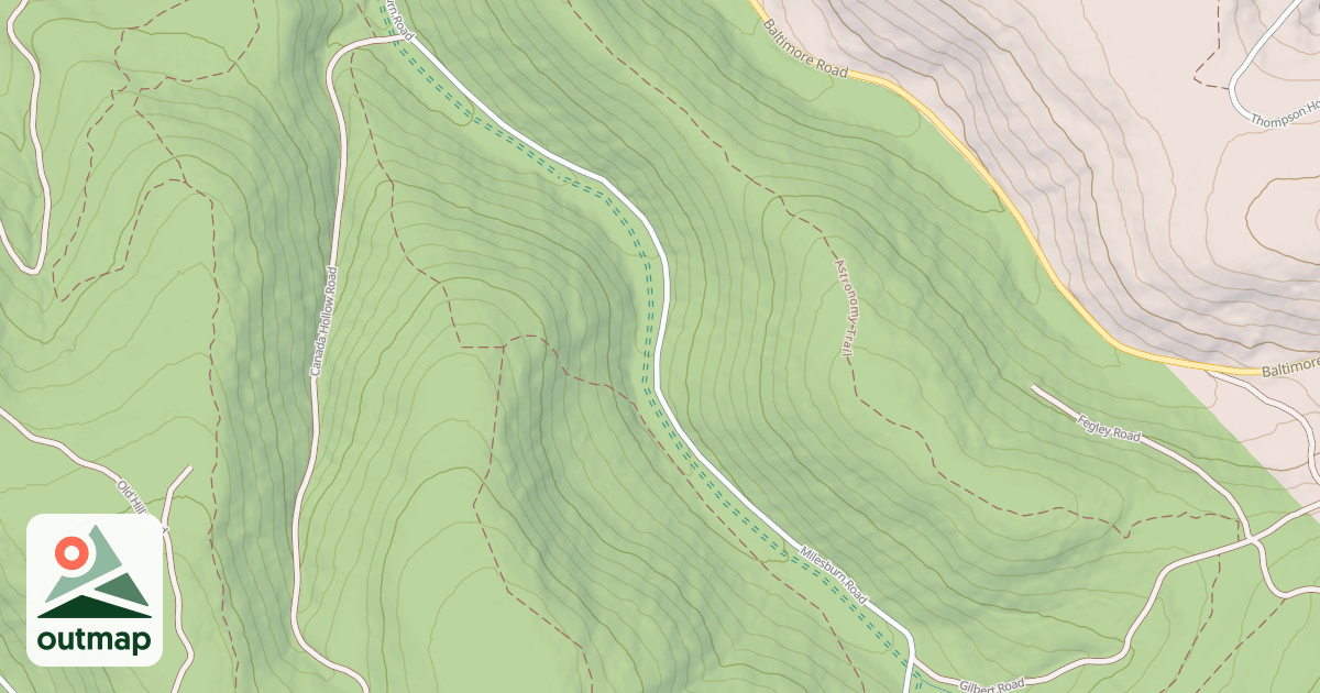 Map of Michaux State Forest – Snowmobile Trail System (Northern)
