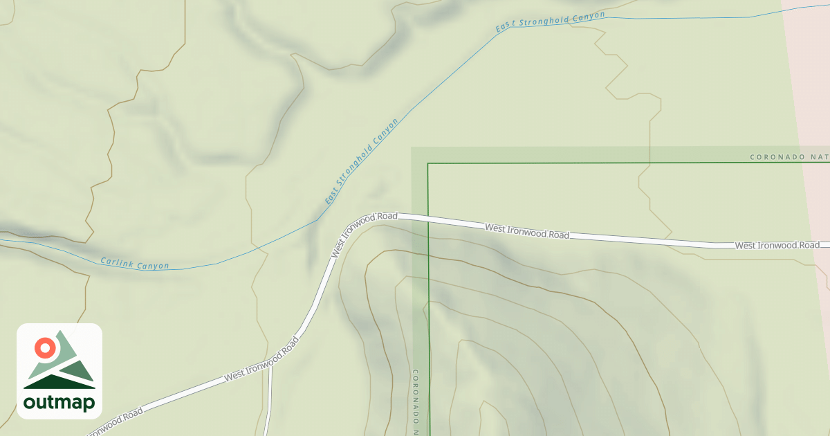 Map of COCHISE STRONGHOLD