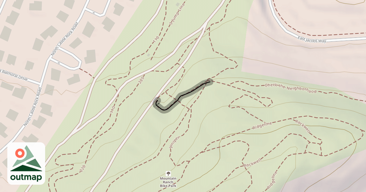 Map of Ridgeline Re-entry Trail